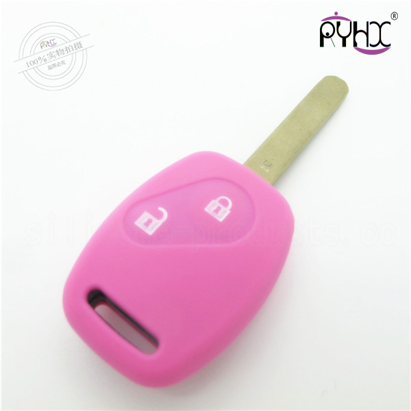 Honda silicone key shell, waterproof car key silicone case, car key protective cover for Honda 2 buttons