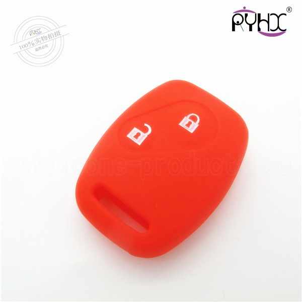 Honda car key silicone shell, low price car key silicone protective covers, red key silicone case for Honda