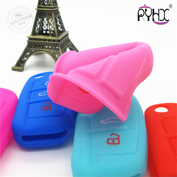Q7 car key cover, silicone key case for audi, 