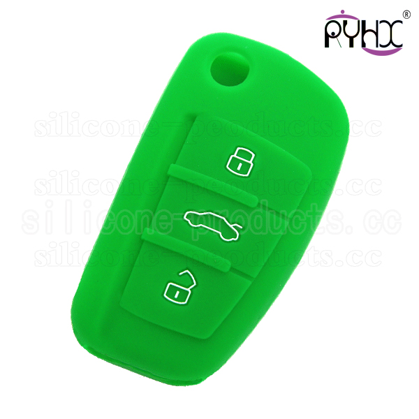 2016 Audi TT car key cover, Audi carkeycover,blue,3 buttons,with logo,debossed design