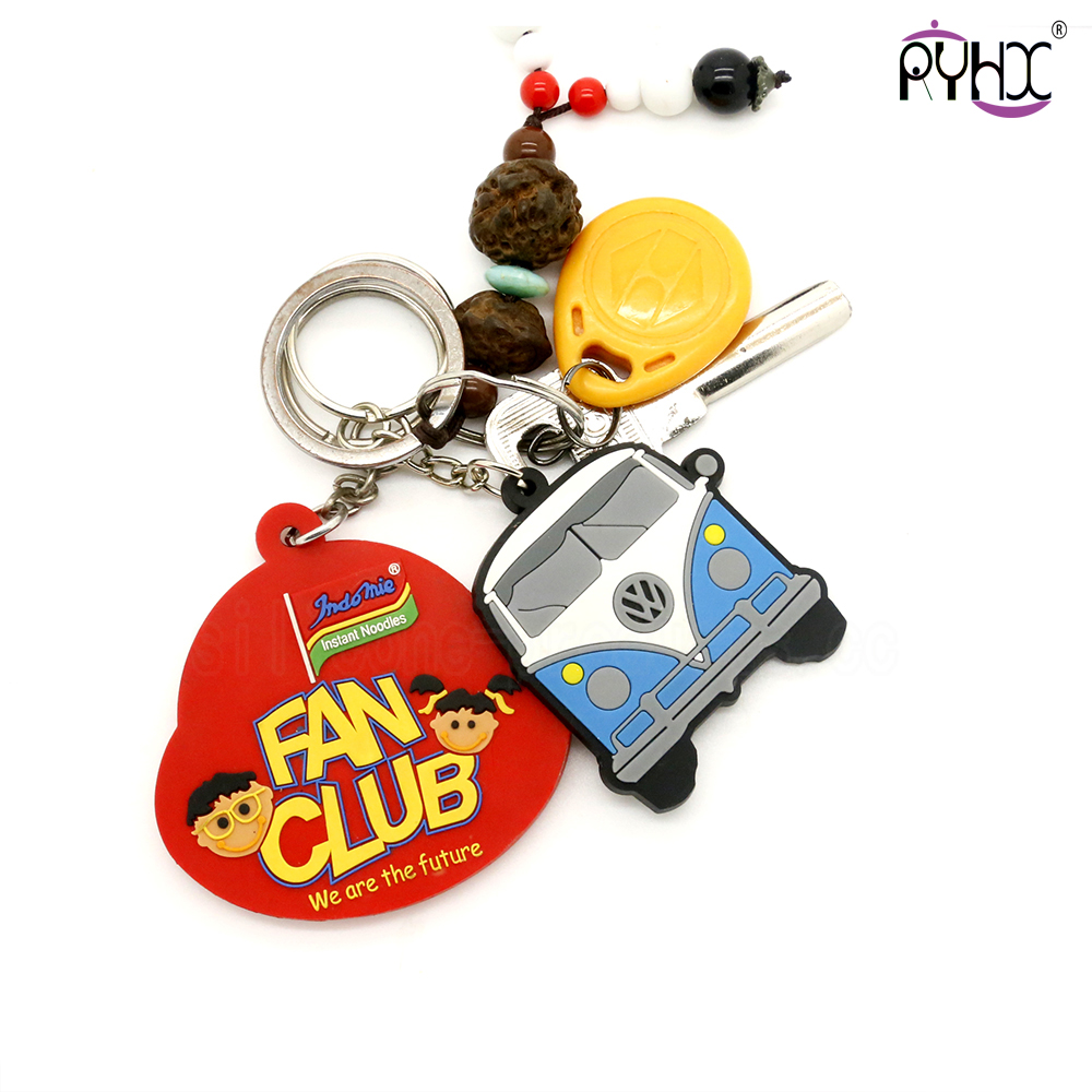 silicone key chain, cartoon wholesale cute key chain