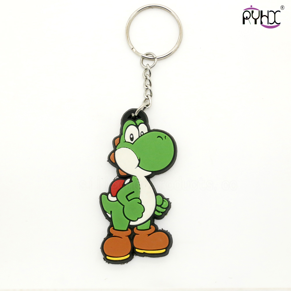 hot sale silicone key chain, novel design car key chain, car logo silicone key chain