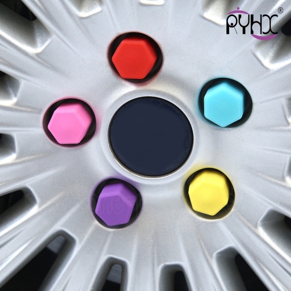 colorful silicone car hub cap,hot sale silicone car nut cover, the cheapest silicone nut cap for car