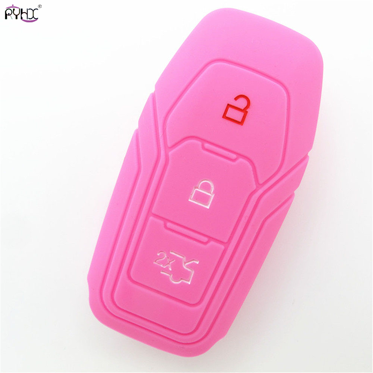 Online wholesale 2015 pink Ford Mondeo key cover,3 button.