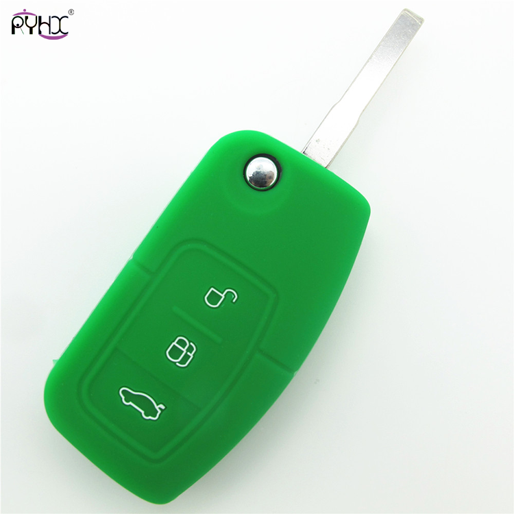 Online wholesale green 2012 Ford Focus key cover,3 button.