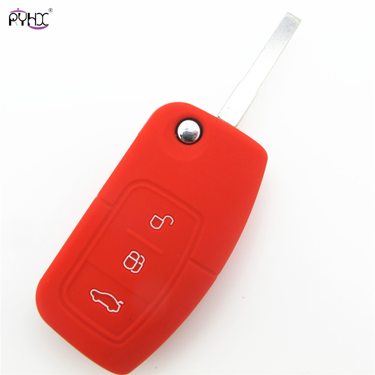 Online wholesale red 2012 Ford Focus key cover,3 button.