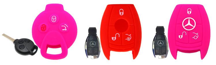Silicone Car Key Cover Mercedes Benz Smart B-series C-series E-series R-series S-series CLA GLK GLA GLC ML