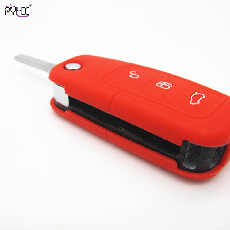 Online wholesale red 2012 Ford Focus key fob cover,3 button.