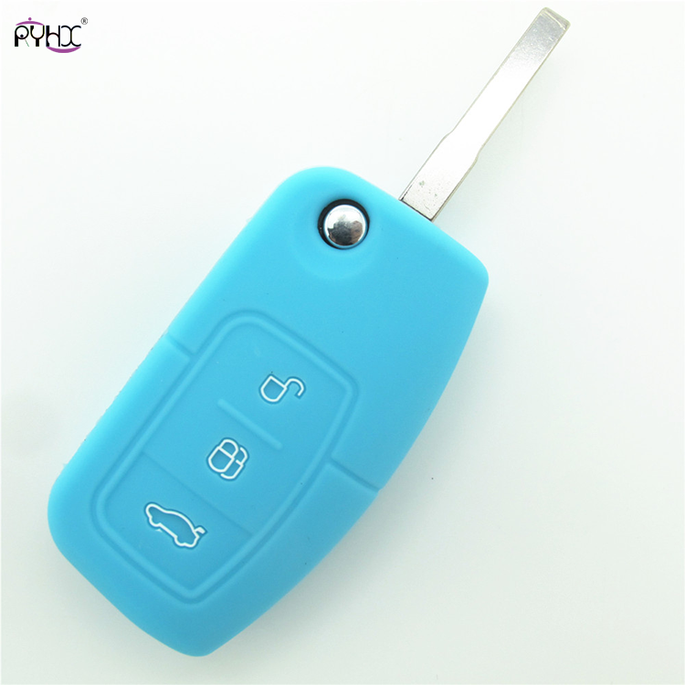 Online wholesale sky-blue 2012 Ford Focus key fob cover,3 button.