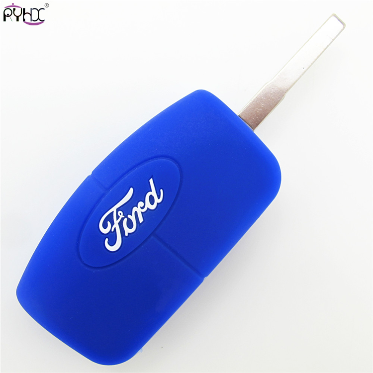 Online wholesale dark-blue Ford Focus key cover,3 button.
