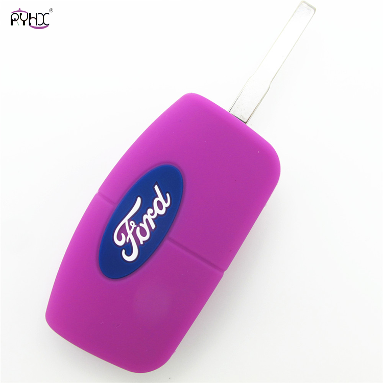 Online wholesale pink Ford Focus key cover,3 button.