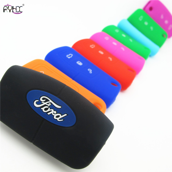 Online wholesale orange 2013 Ford Focus key fob cover,3 button.