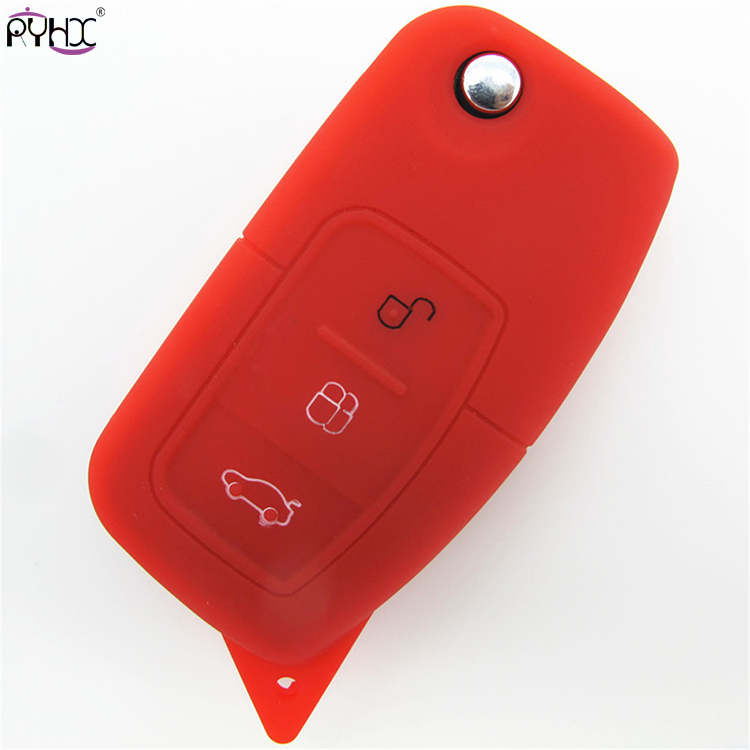 Online wholesale red 2012 Ford Focus key cover,3 button.