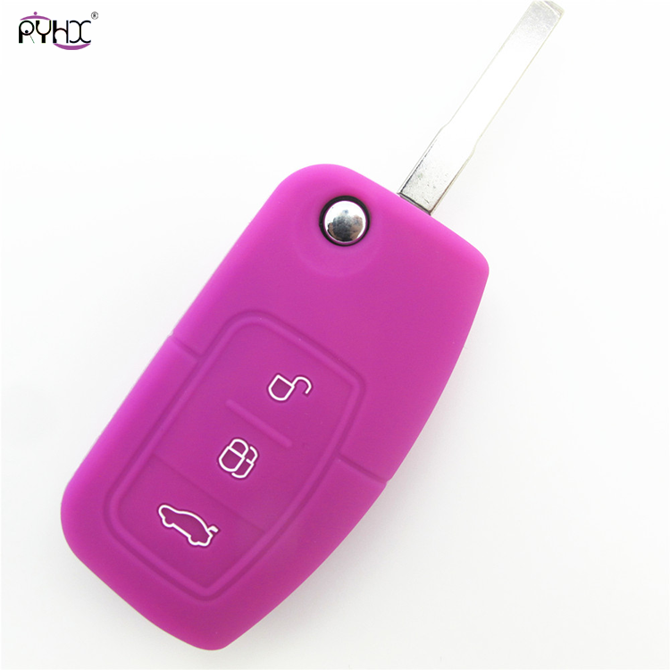 Online wholesale Ford Ecosport silicone key cover,3 button.