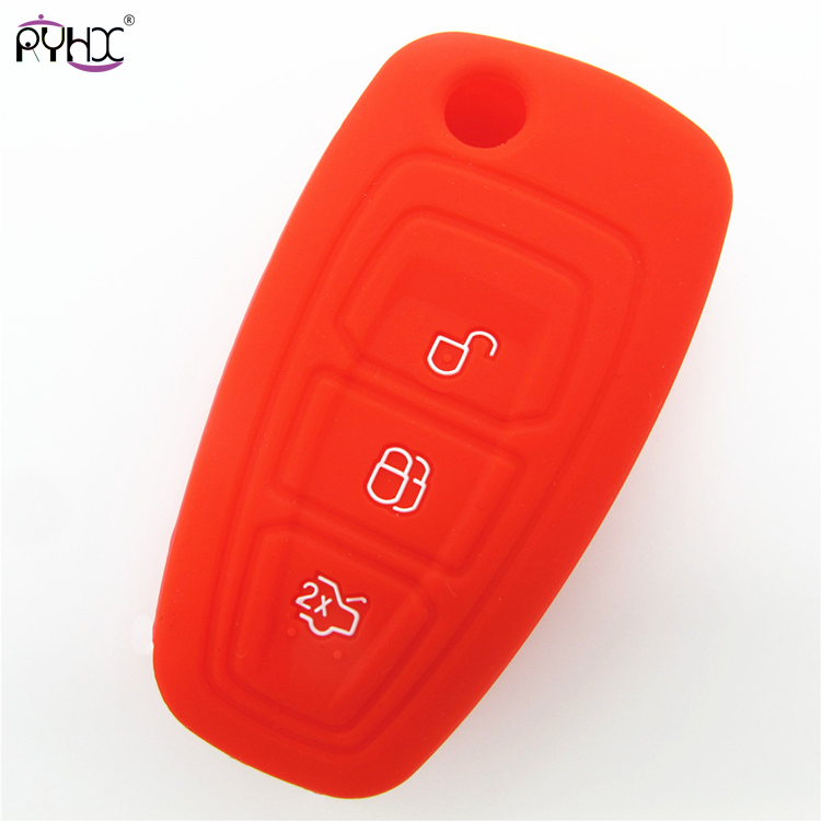 Online wholesale Ford Ecosport silicone key cover,3 button.