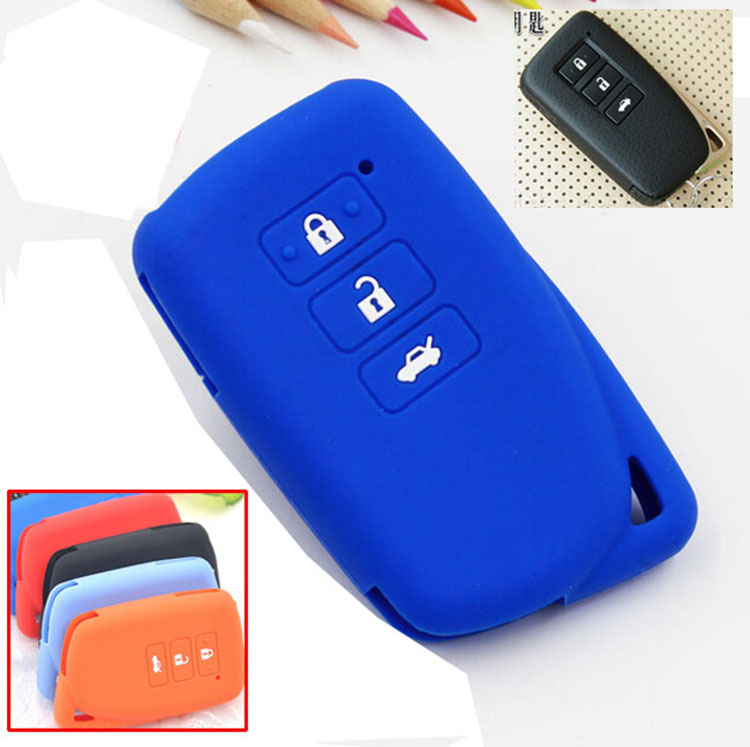 Online wholesale 3-button Lexus silicone key cover,Lexus ls460 key fob cover.