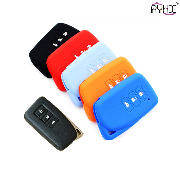Online wholesale 3-button Lexus silicone key cover,Lexus ls460 key fob cover.