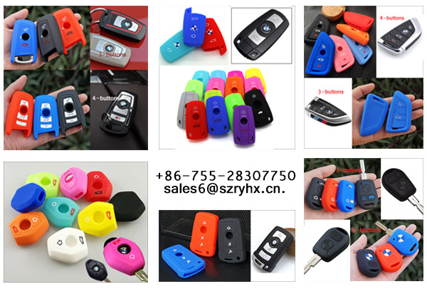 BMW Key Cover -Colorful silicone key cover and rubber key cover for all BMW remote key fob here.