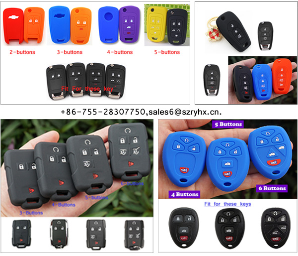 Chevrolet Key Fob Cover – Coloured silicone car key cover