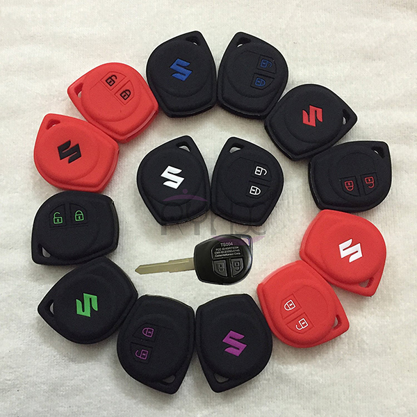 NEW Silicone Car Key Cover For Suzuki SX4 Swift Liana Grand Vitara Jimny Alto car key/ remote 2 button.