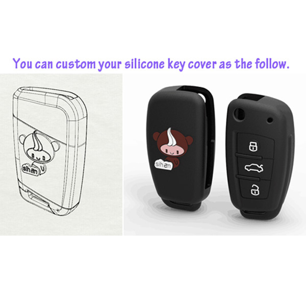 CUSTOM 2 Buttons Car Key Silicone Cover For Suzuki SX4 Swift Liana Grand Vitara Jimny Alto.