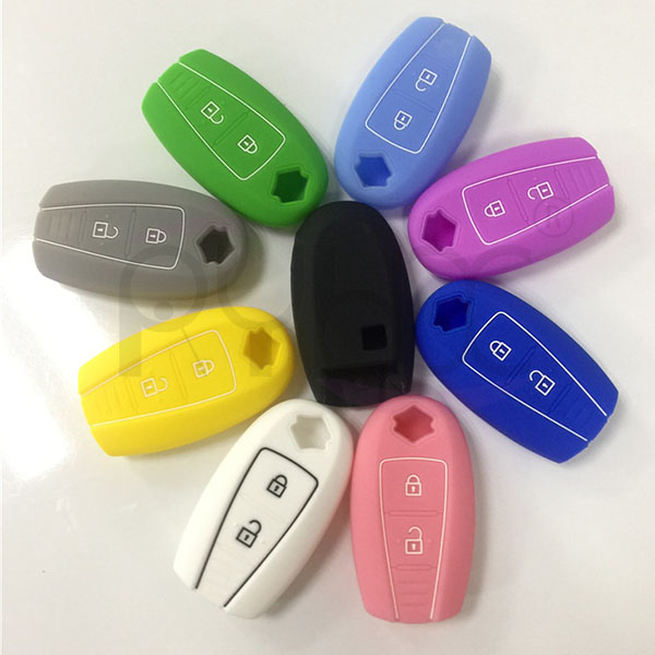 Wholesale Silicone Car Key Cover For Suzuki Swift Kizashi SX4 S-Cross Maruti Ciaz Baleno(2 buttons).