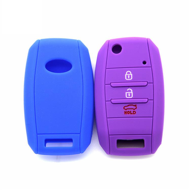 Wholesale new KIA K3 Bongo Carens Silicone key fob cover(3 button).