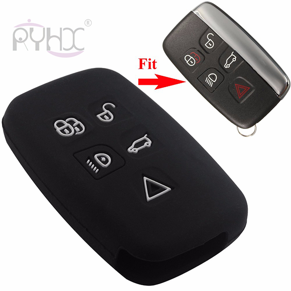 5 Buttons LandRover LR4 LR3 Range Rover Discovery Sport ​silicone car key remote cover case skin protector.