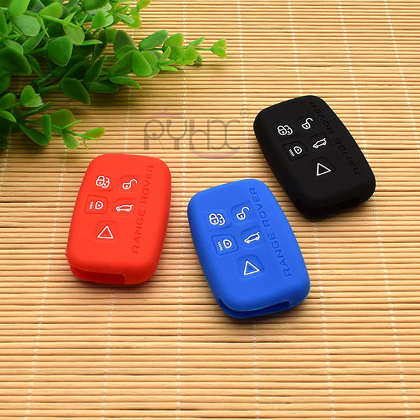 Car remote silicone cover case protector for LandRover LR4 LR3 Range Rover Discovery Sport car smart key/remote(5 Buttons​).
