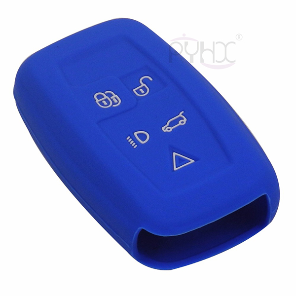 Custom car key remote silicone cover case skin protector for 5 Buttons LandRover Discovery4 RangeRover​.