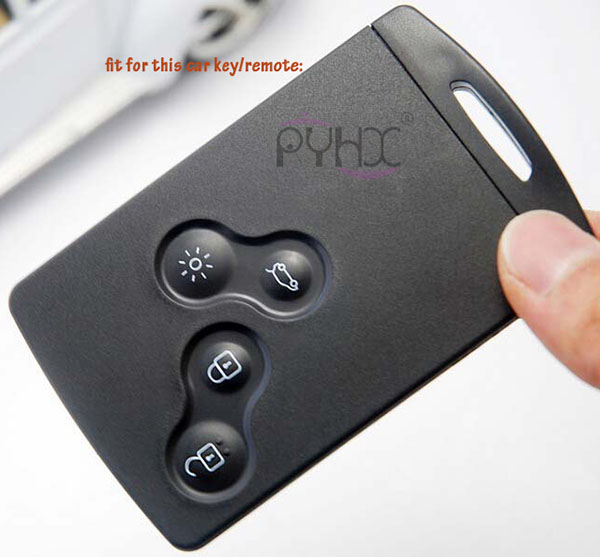 Online wholesale colorful and beautiful  silicone key cover case for 4 button Renault Laguna Megane Koleos car key/remote.