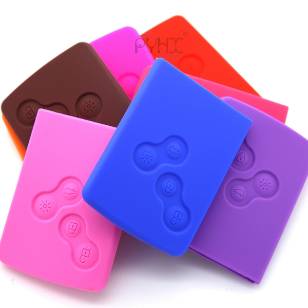 New Silicone key fob remote cover protector case for 4 button Renault Laguna Megane Koleos.