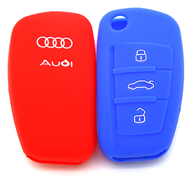 Audi B7 silicone key shell(Embossed)