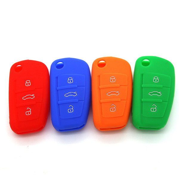 Silicone auto key cover for Audi A3