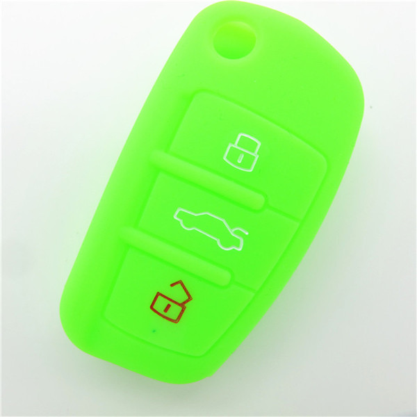 Silicone auto key cover for Audi A8