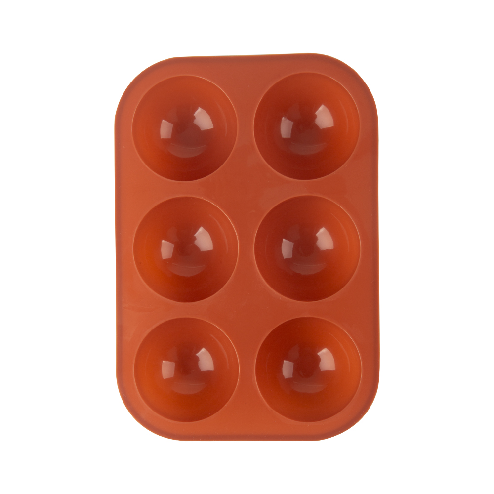 6 Hole round Shape Silicone Molds for cake Baking