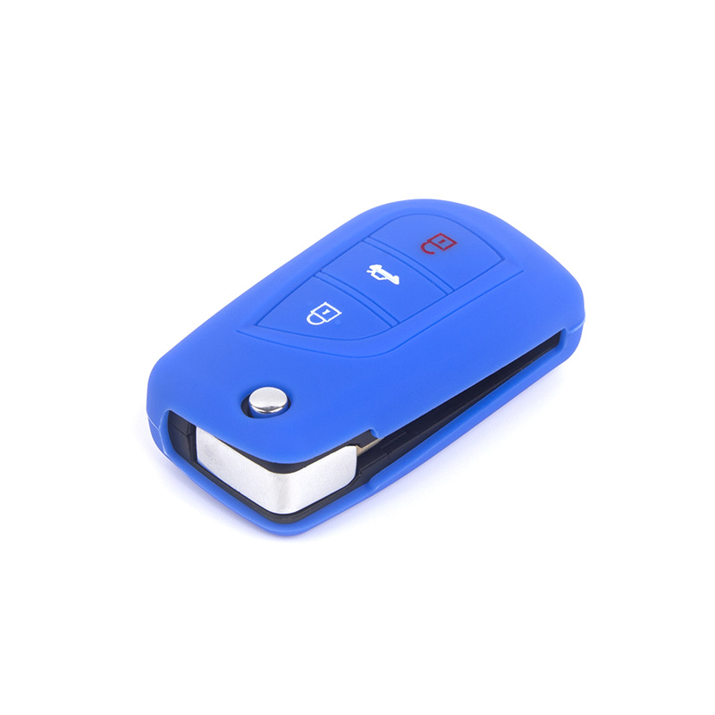 Silicone Key Fob Cover Toyota RAV4 with 3 Buttons and Embossed Design