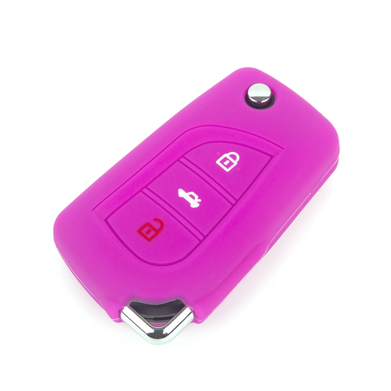 Silicone Key Fob Cover Toyota RAV4 with 3 Buttons and Embossed Design