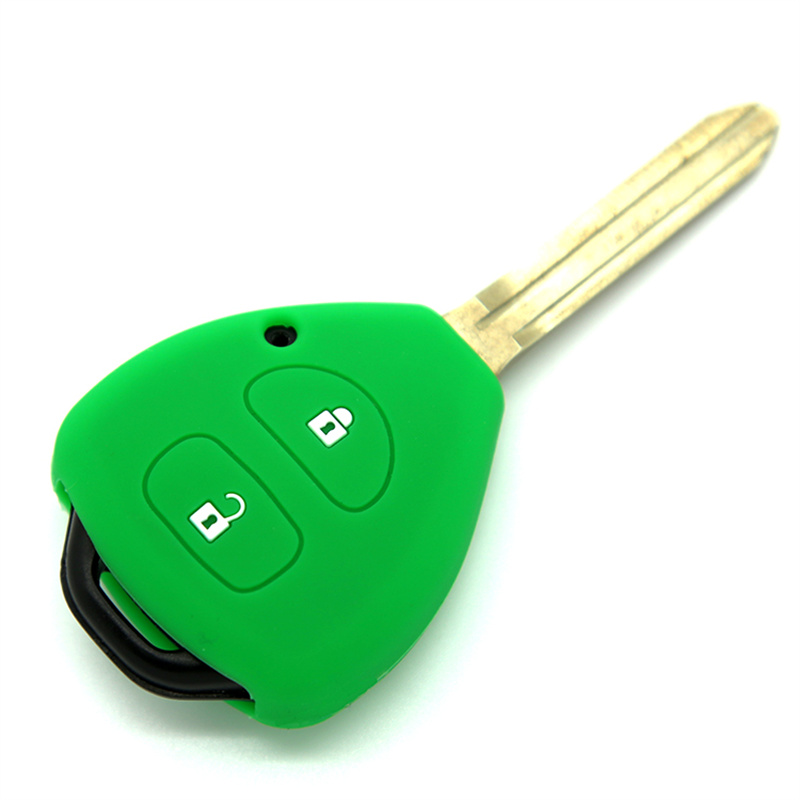 Toyota Key Cover Silicone Corolla Car Key Cover with 2 Buttons and Logo