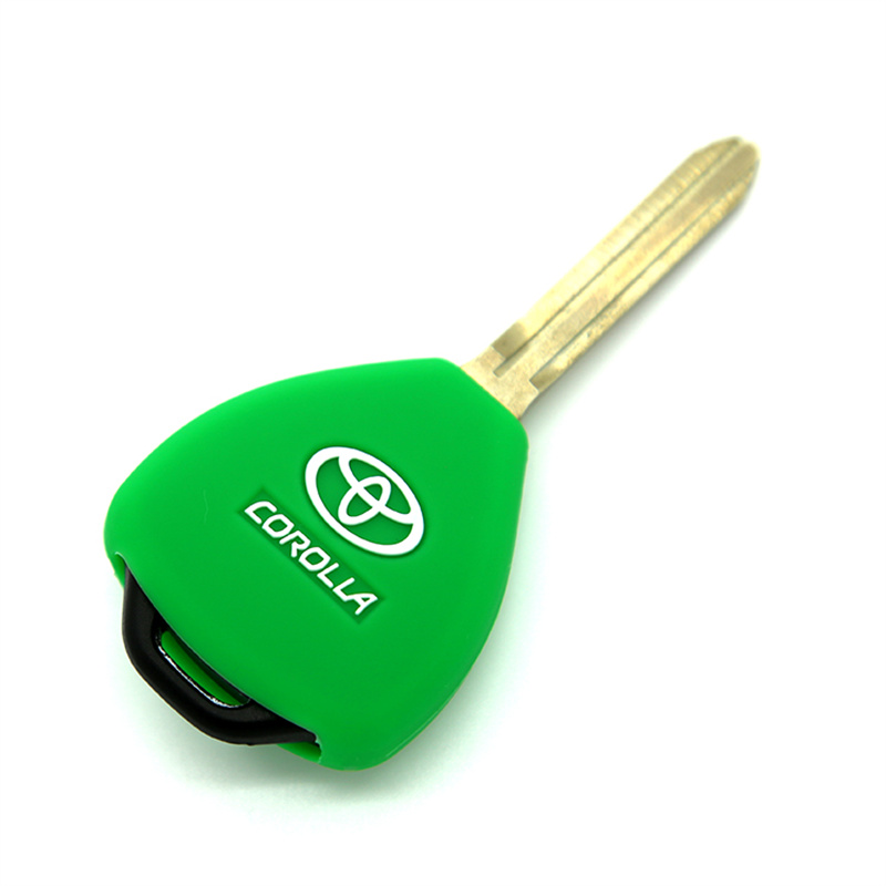 Toyota Key Cover Silicone Corolla Car Key Cover with 2 Buttons and Logo