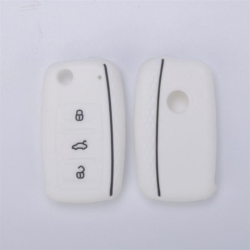 Original Factory Silicone Car Remote Cover with 3 buttons and  a cool straight wire design for most VW models