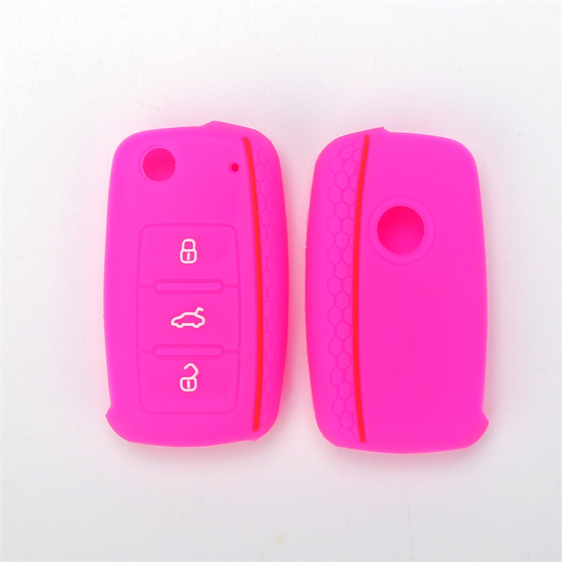 Original Factory Silicone Car Remote Cover with 3 buttons and  a cool straight wire design for most VW models