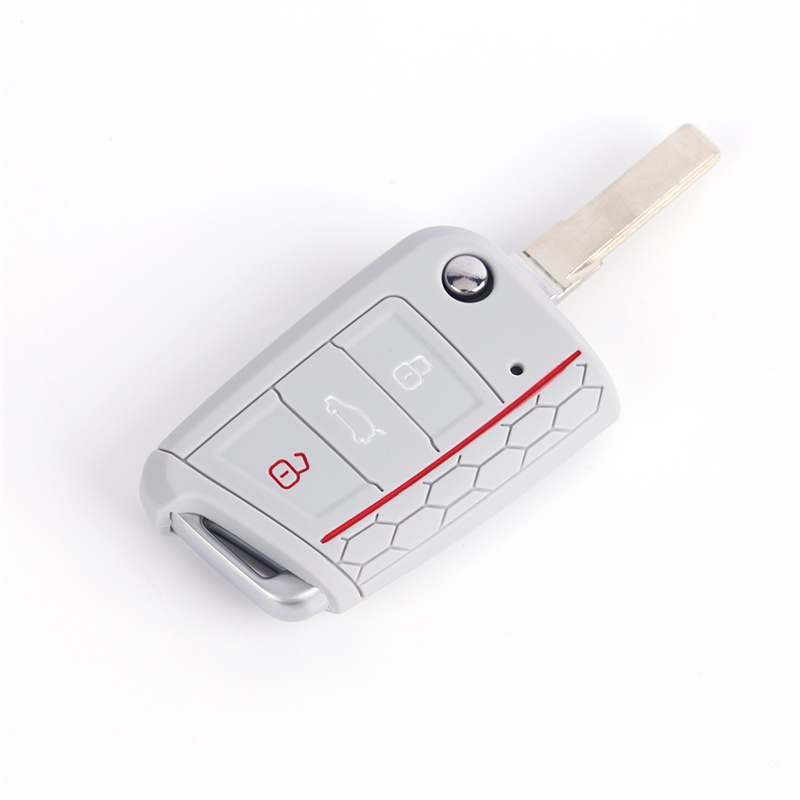 Wholesale VW Golf 7 Colors Silicone Car Key Cover Fitting for Golf/Lamando/Tiguan/New Superb/Octavia